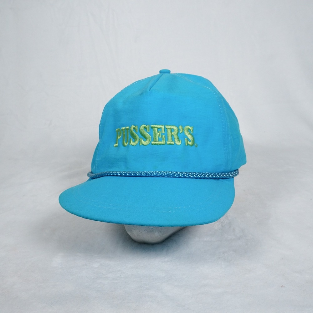 Vintage Pusser's Rum Blue Rope Baseball‎ Cap Snapback Nautical Retro Y2K Hat